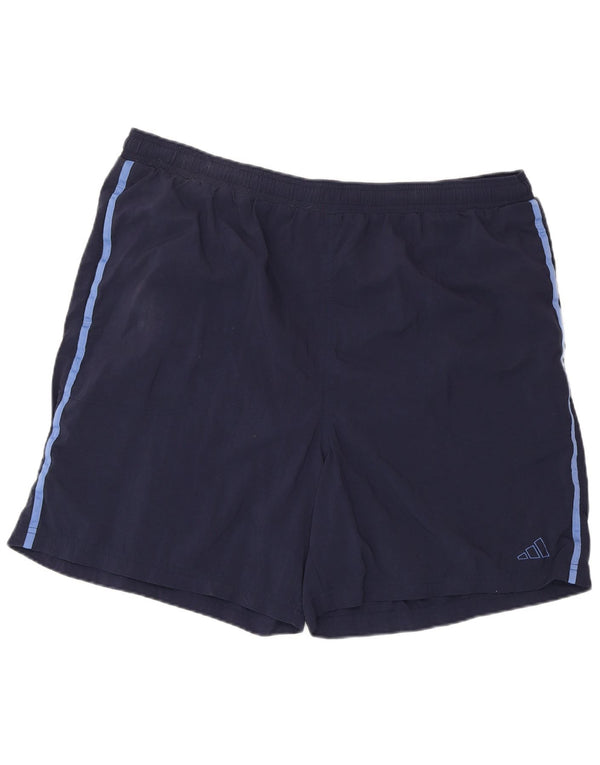 ADIDAS Mens Sport Shorts 2XL  Navy Blue Polyester
