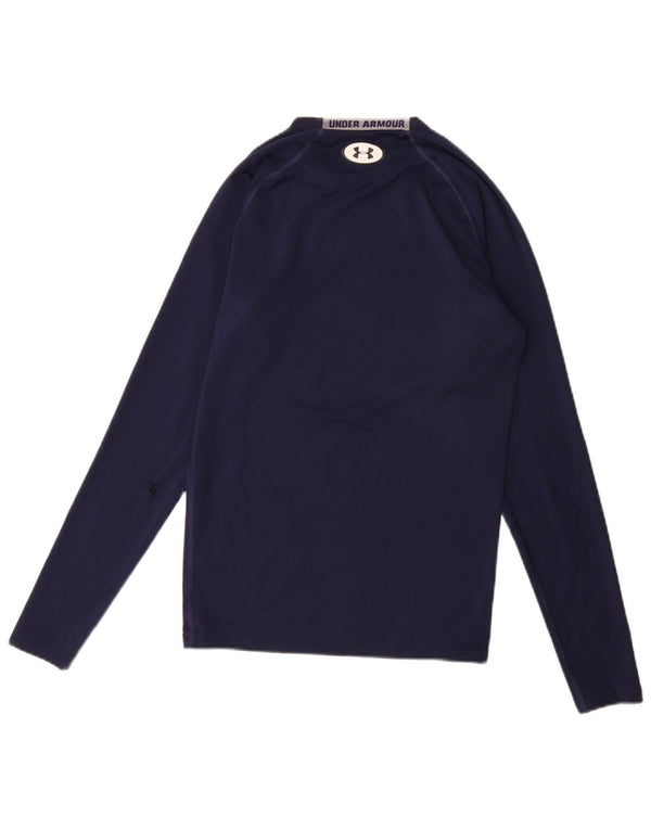 Under Armour Mens Heat Gear Top Long Sleeve Large Navy Blue