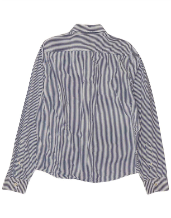 Hollister Mens Shirt XL Blue Pinstripe Cotton