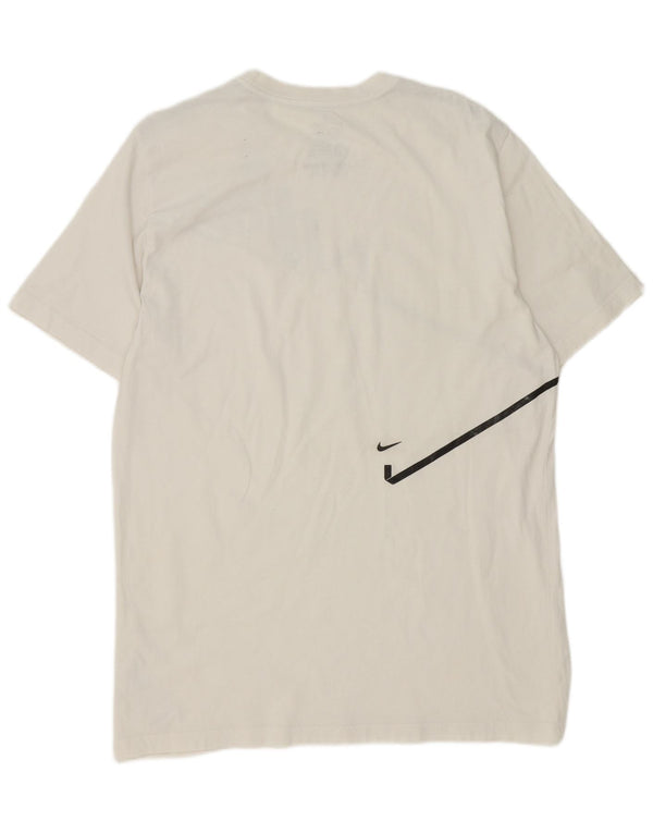Nike Mens Standard Fit Graphic T-Shirt Top XL White Cotton