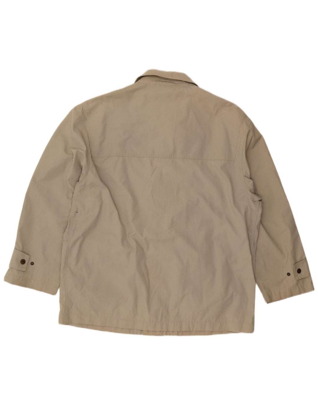 Vintage Mens Utility Jacket UK 42 XL Beige Polyester