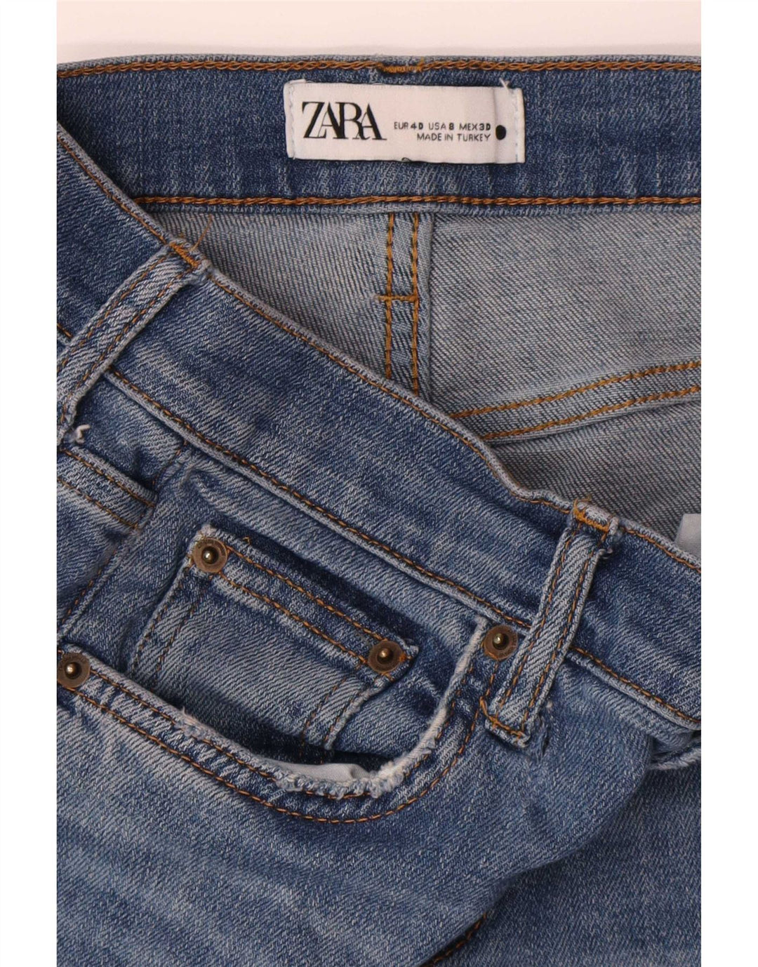 Zara Womens Straight Jeans EU 40 Medium W30 L27 Blue