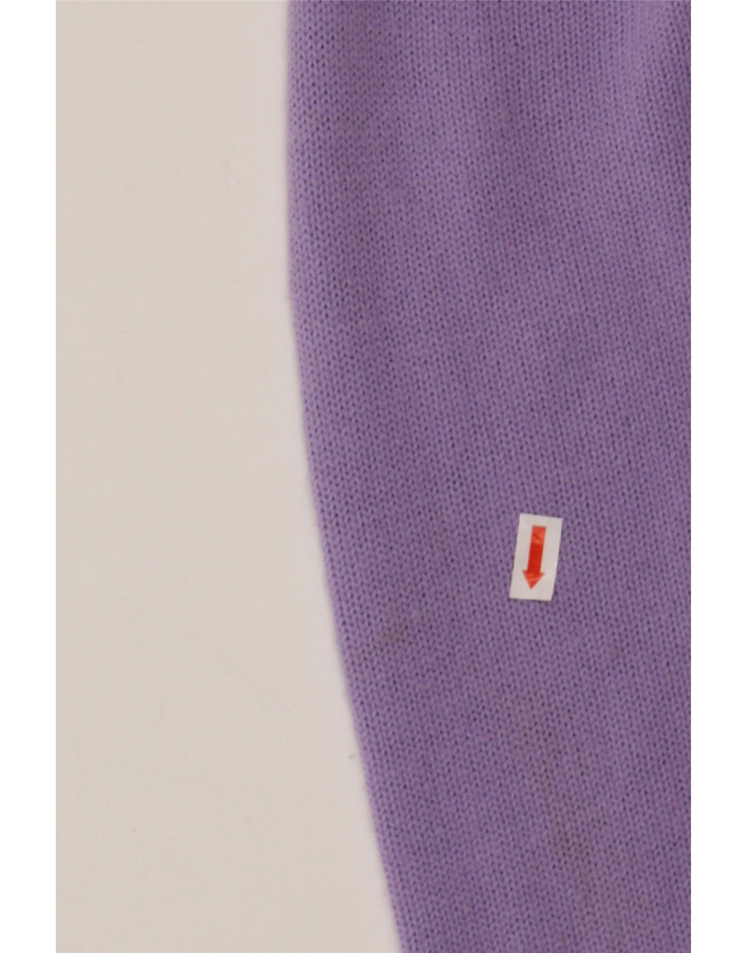 VINTAGE Womens Cardigan Sweater UK 16 Large Purple Floral Acrylic Vintage Vintage and Second-Hand Vintage from Messina Hembry 