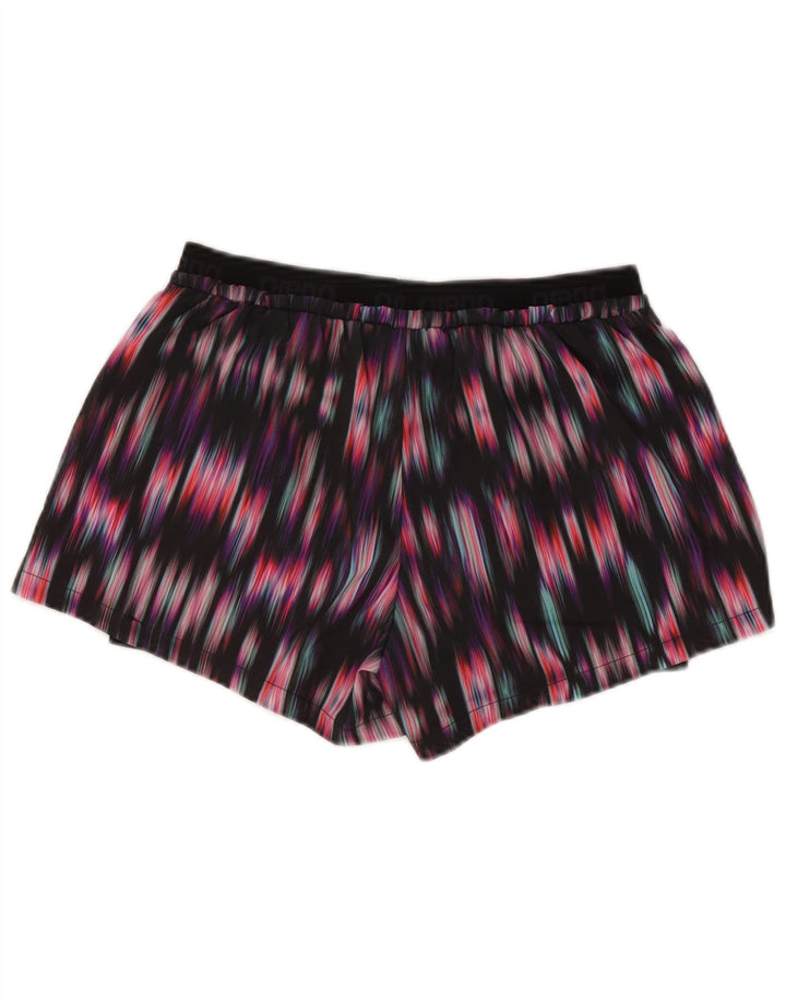 Arena Womens Sport Shorts UK 14 Medium  Multicoloured Ikat Polyester