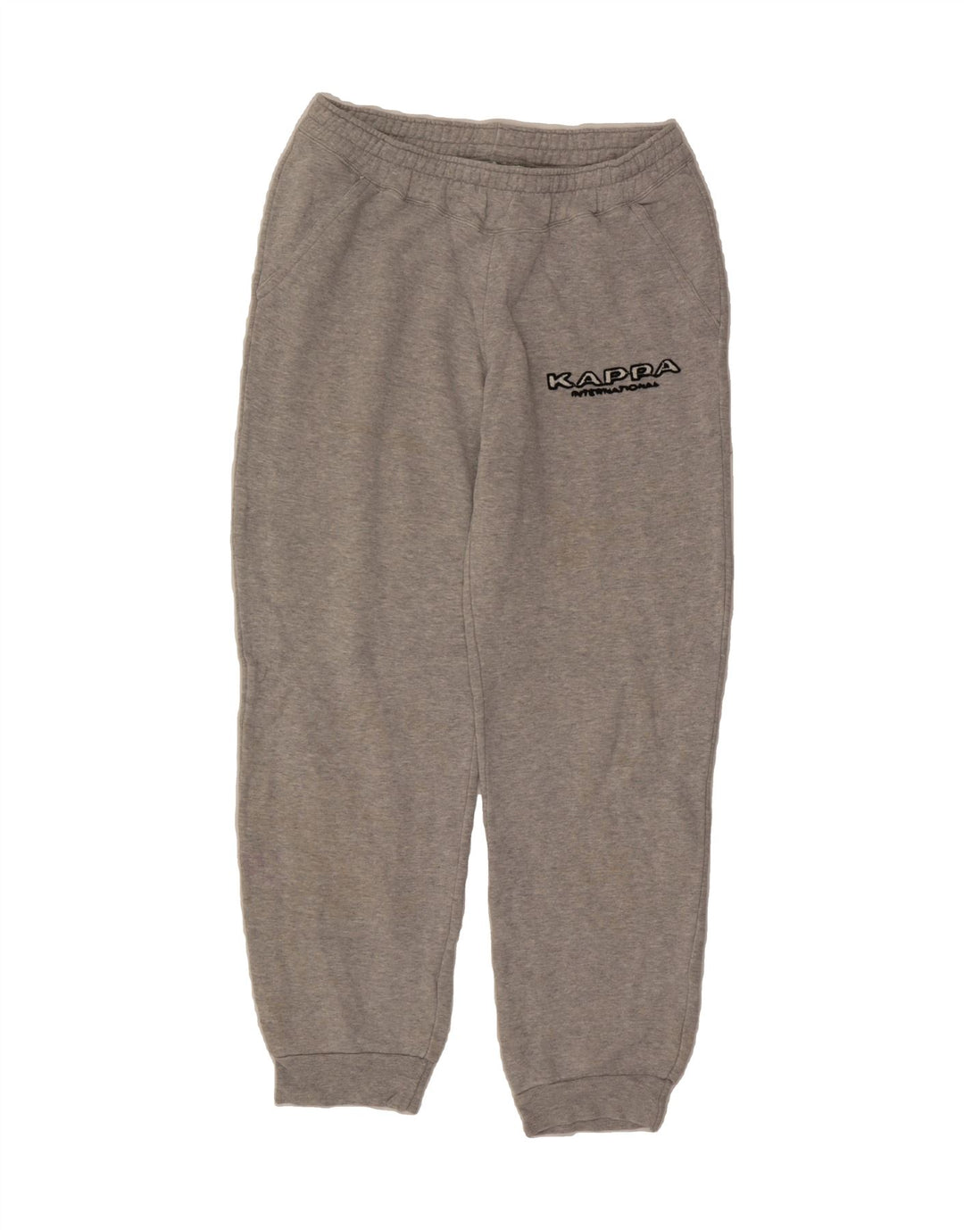 KAPPA Mens Graphic Tracksuit Trousers Joggers Small Grey Vintage Kappa and Second-Hand Kappa from Messina Hembry 
