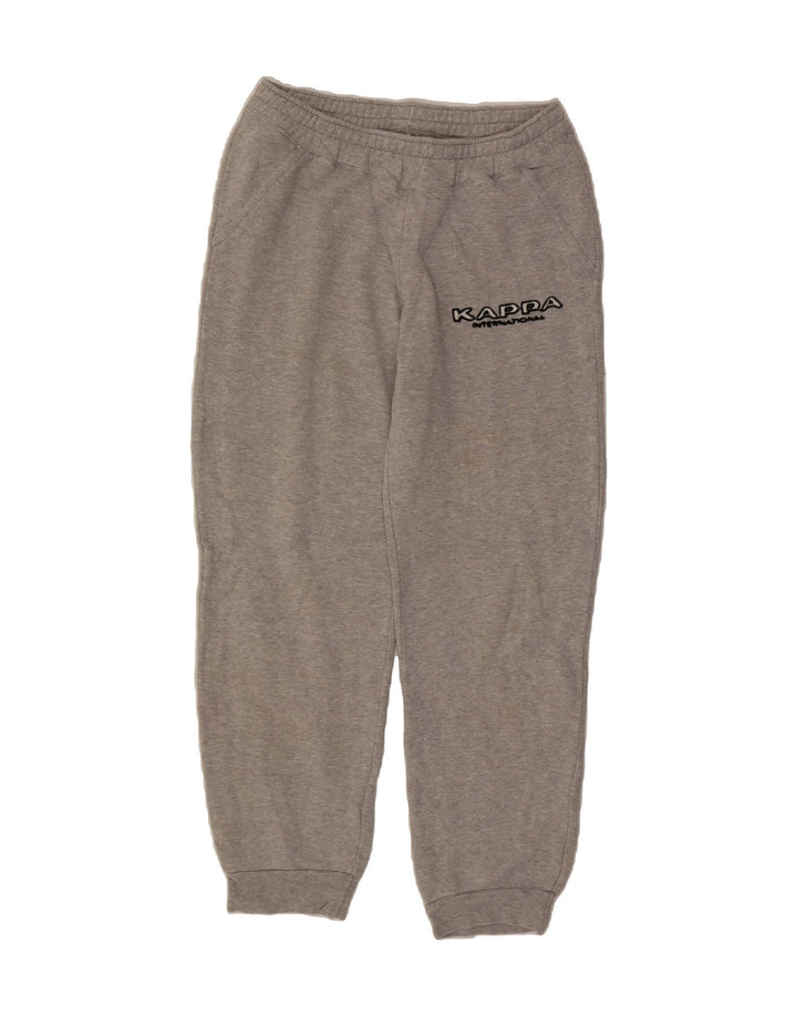 KAPPA Mens Graphic Tracksuit Trousers Joggers Small Grey Vintage Kappa and Second-Hand Kappa from Messina Hembry 