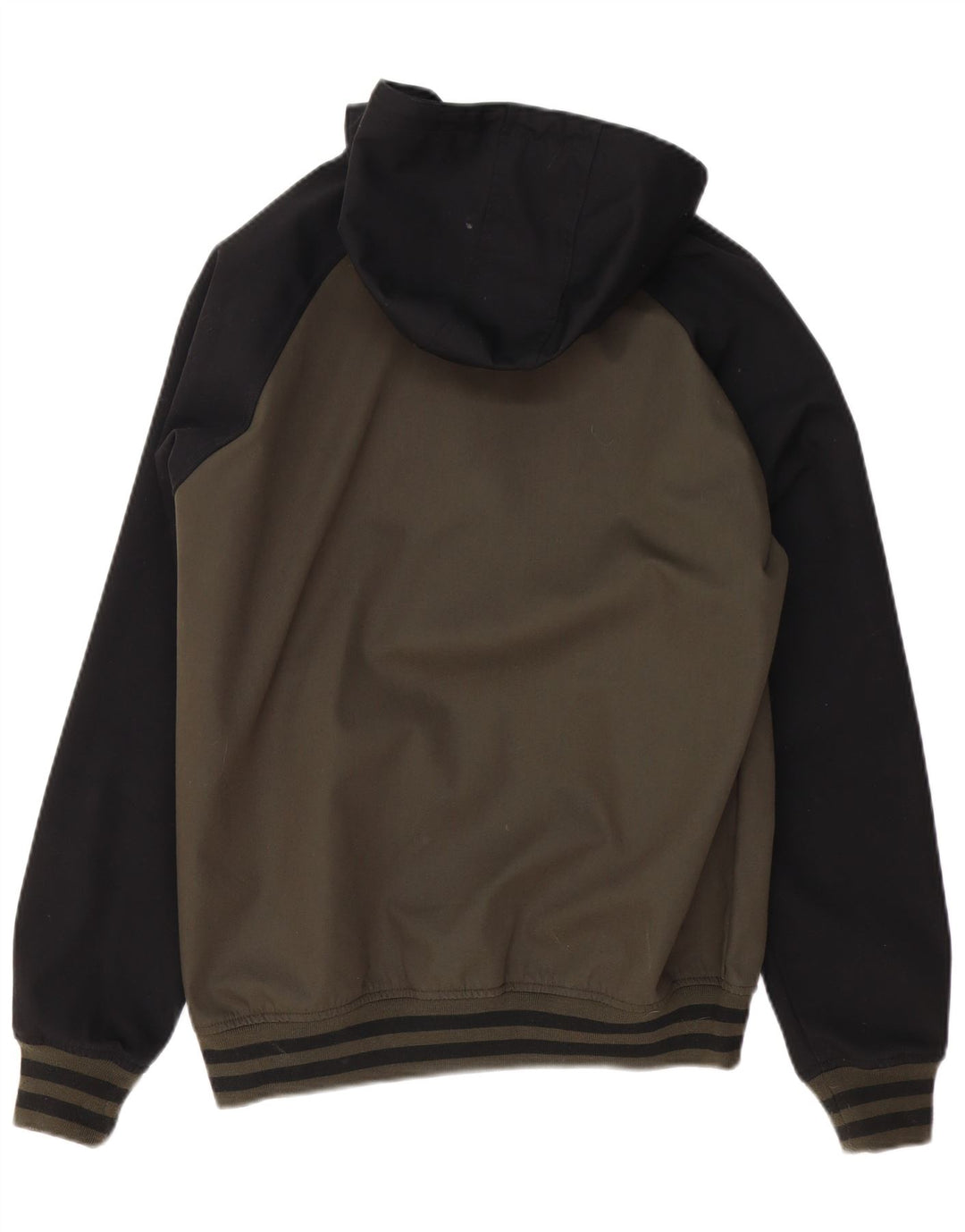 Iriedaily Mens Bomber Jacket UK 38 Medium Khaki Colourblock Polyester