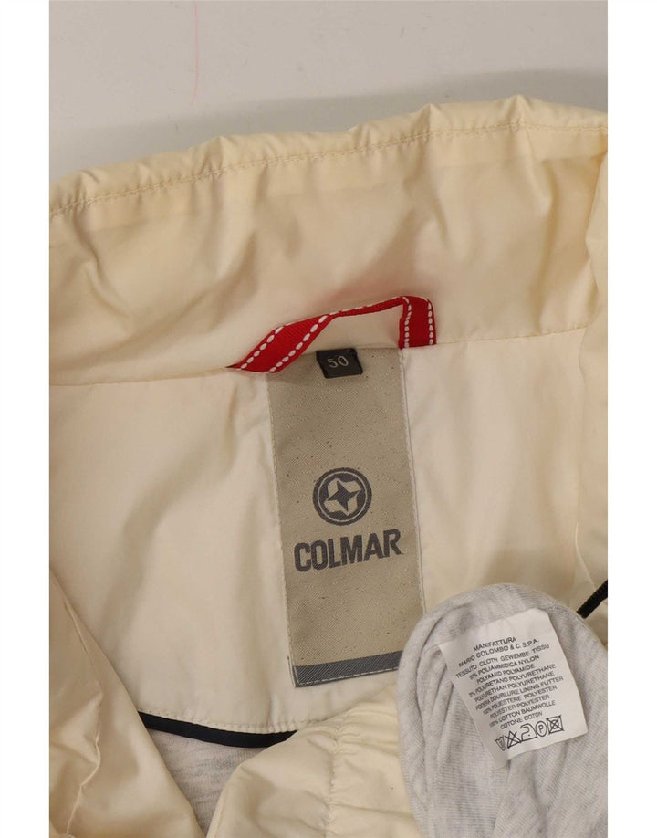 Colmar Mens Rain Jacket IT 50 Medium Off White Polyamide