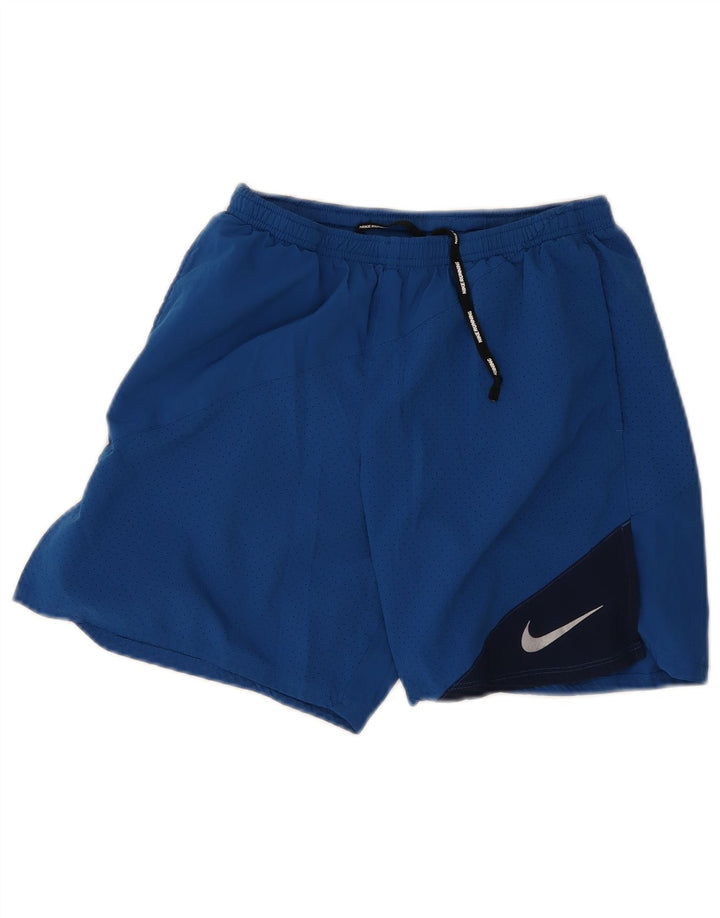 Nike Mens Dri Fit Sport Shorts Medium Blue Colourblock