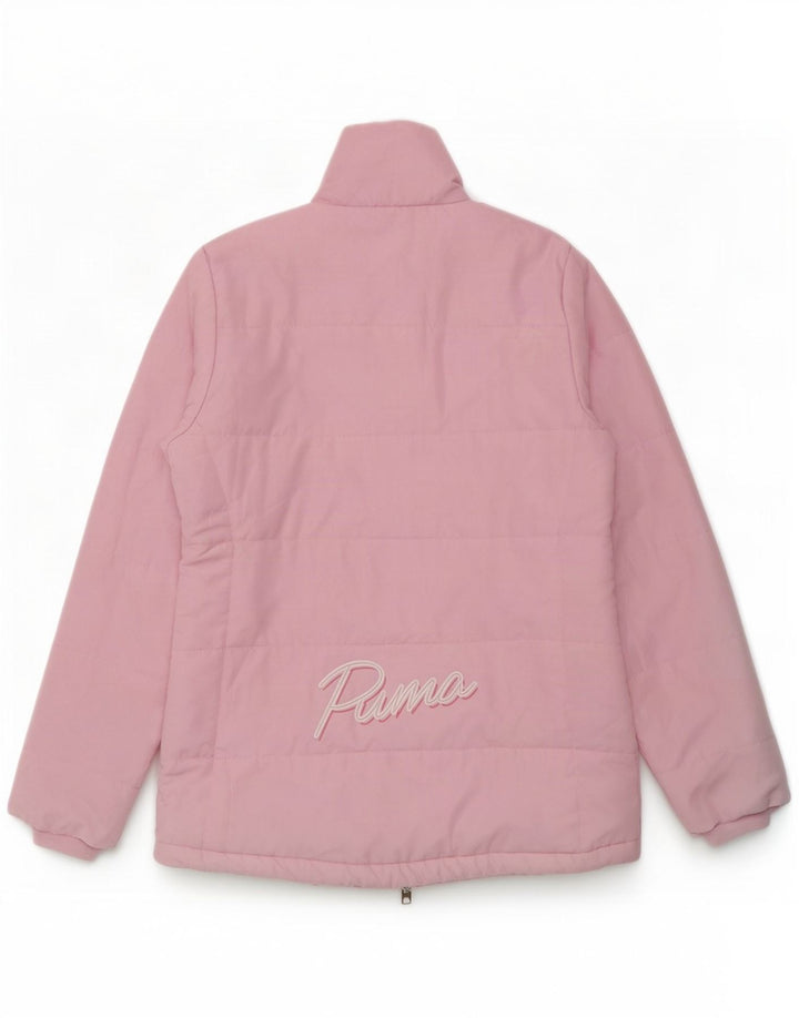 Puma Girls Graphic Padded Jacket 13-14 Years Pink