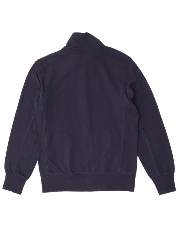 Lotto Mens Graphic Tracksuit Top Jacket Small Navy Blue Cotton