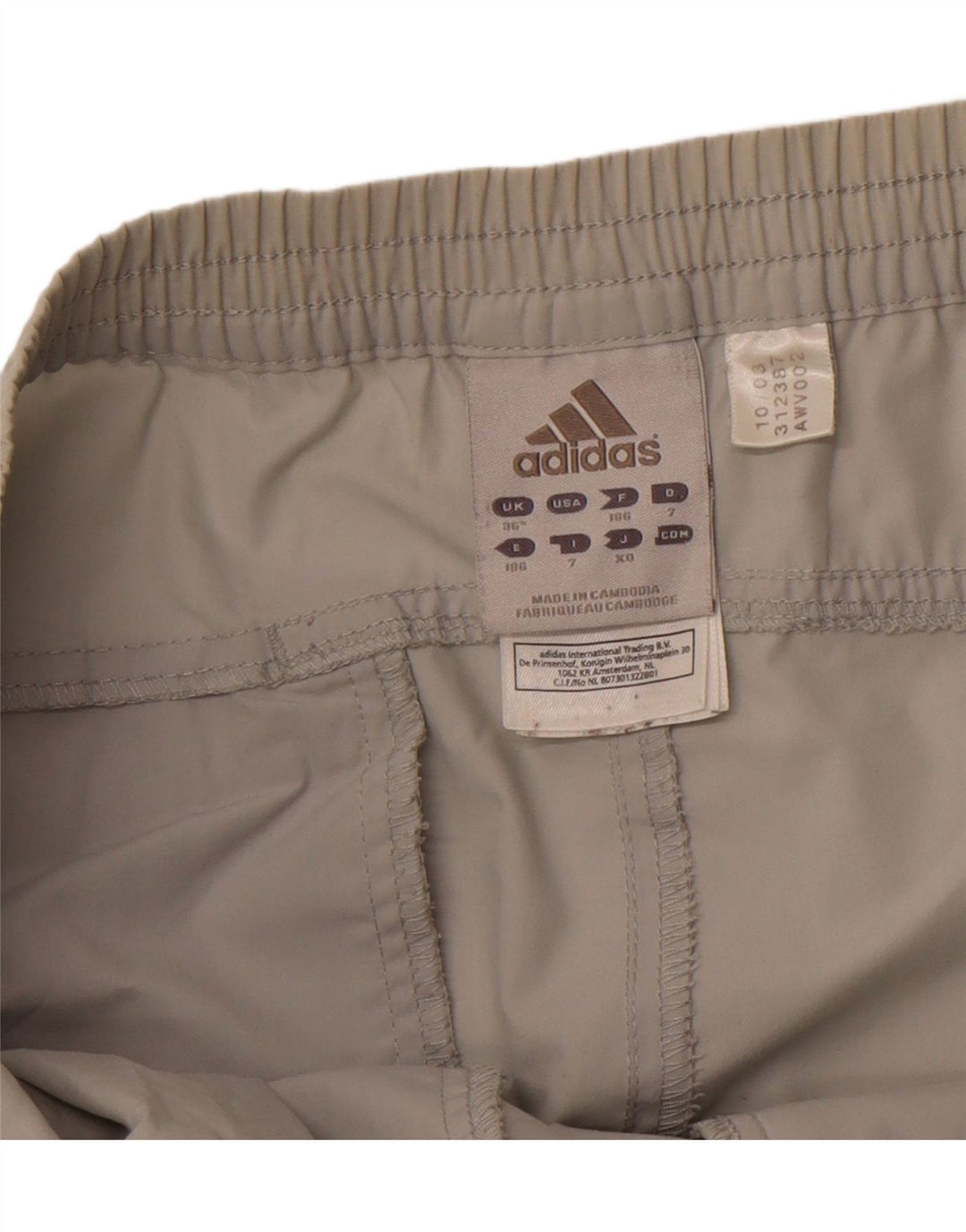 ADIDAS Mens Graphic Bermuda Shorts W36 Large  Grey Polyester