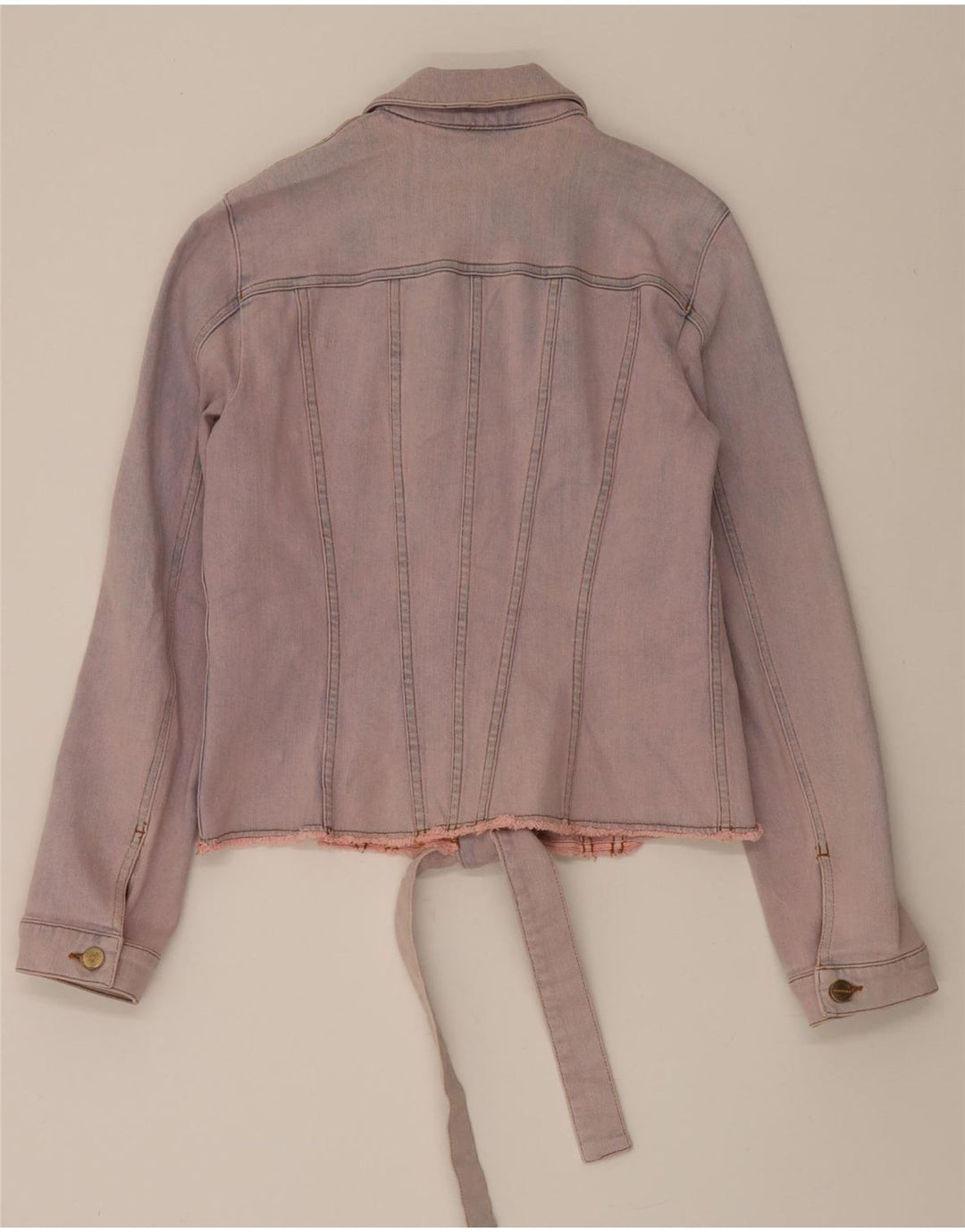 ICEBERG Womens Denim Jacket IT 46 Large Pink Cotton Vintage Iceberg and Second-Hand Iceberg from Messina Hembry 