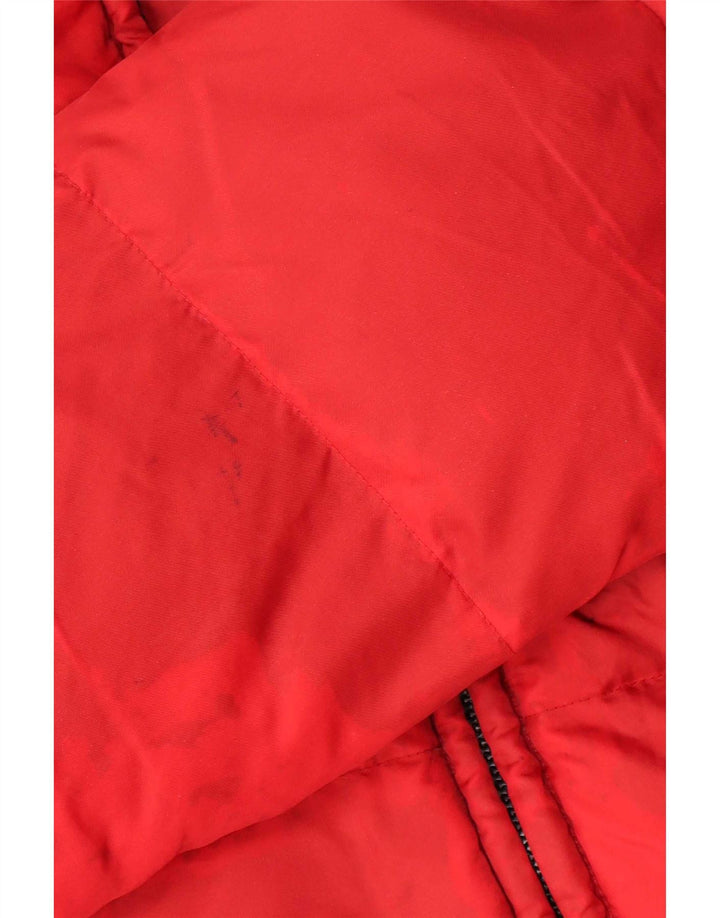 Gas Mens Padded Jacket UK 38 Medium Red Polyamide