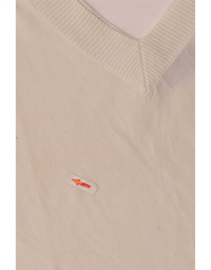 Zara Womens Blouse Top UK 14 Large White Cotton