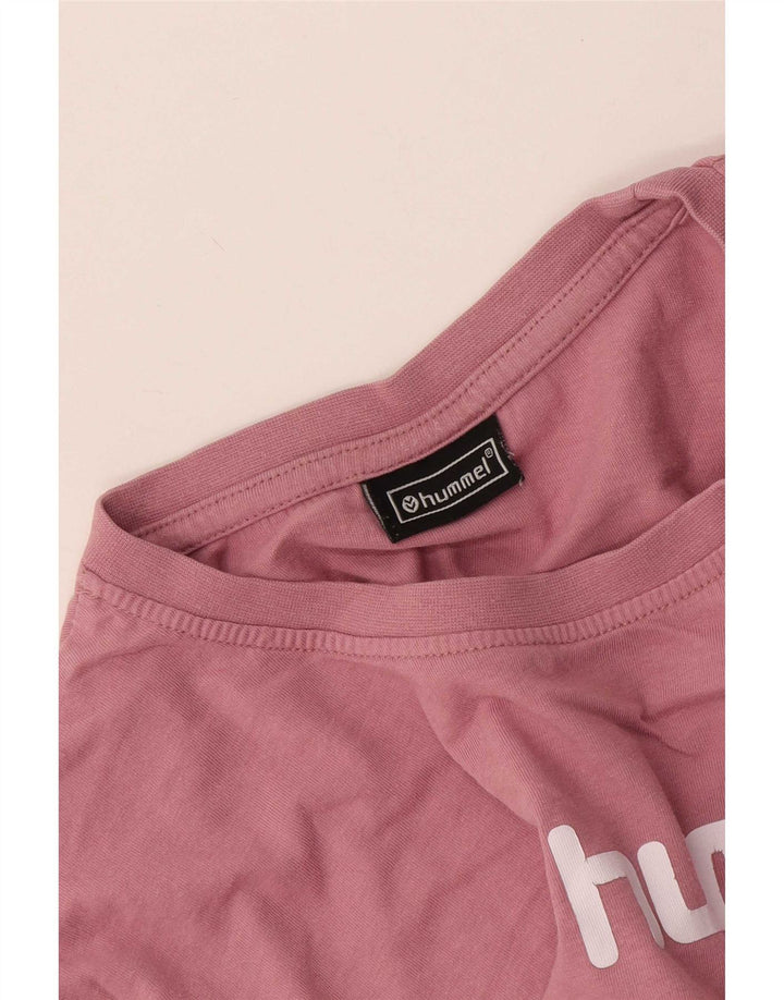 Hummel Mens Graphic T-Shirt Top Large Pink