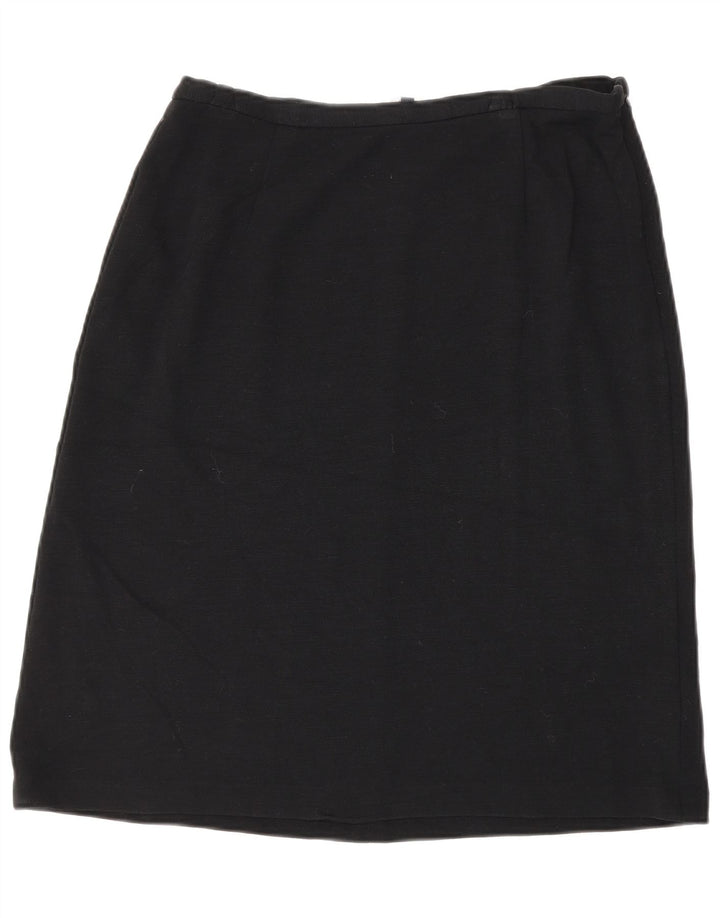 FRENCH CONNECTION Womens A-Line Skirt UK 10 Small W27  Black Viscose