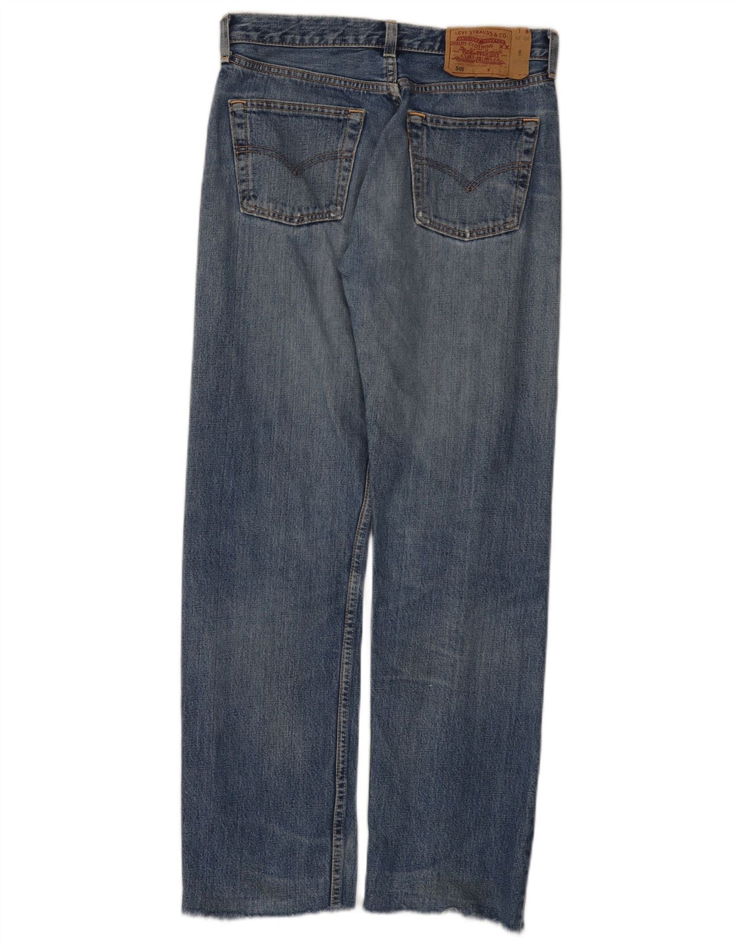 Levi's Womens 501 Straight Jeans W30 L30 Blue Cotton