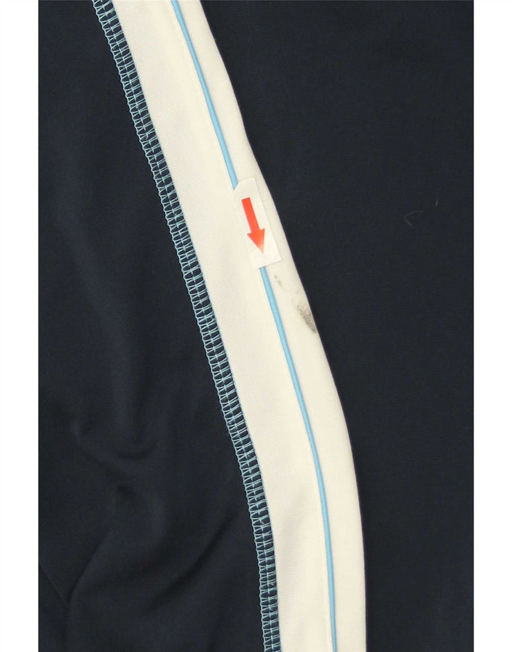 Champion Boys Tracksuit Top Jacket 9-10 Years Medium Navy Blue Colourblock