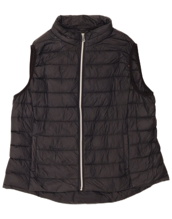 Marks & Spencer Womens Padded Gilet UK 20 2XL Black Polyamide