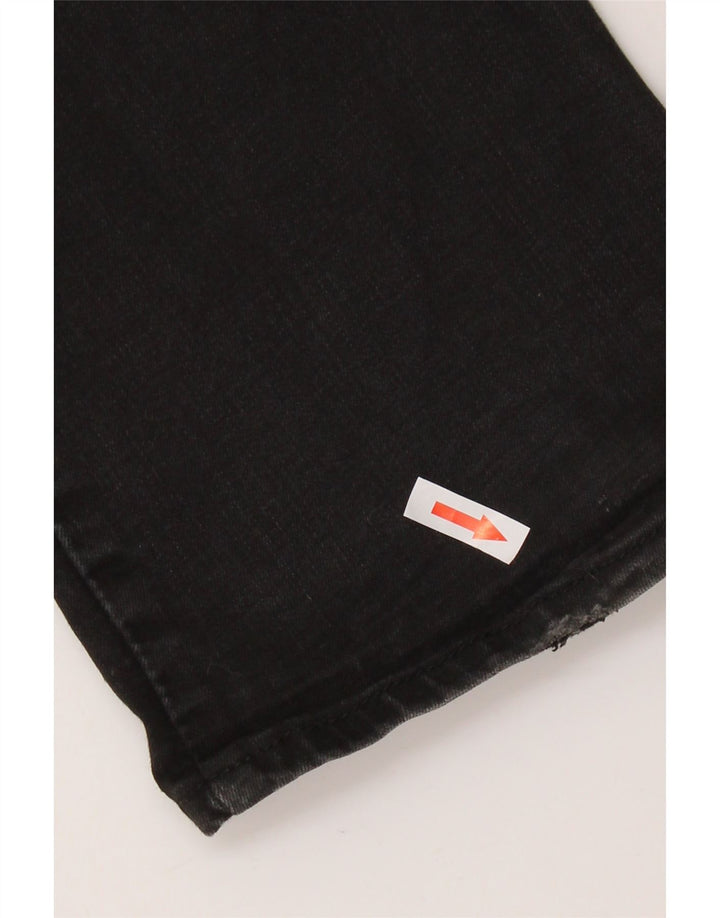 LEVI'S Womens 725 High Rise Bootcut Jeans W25 L32 Black Cotton