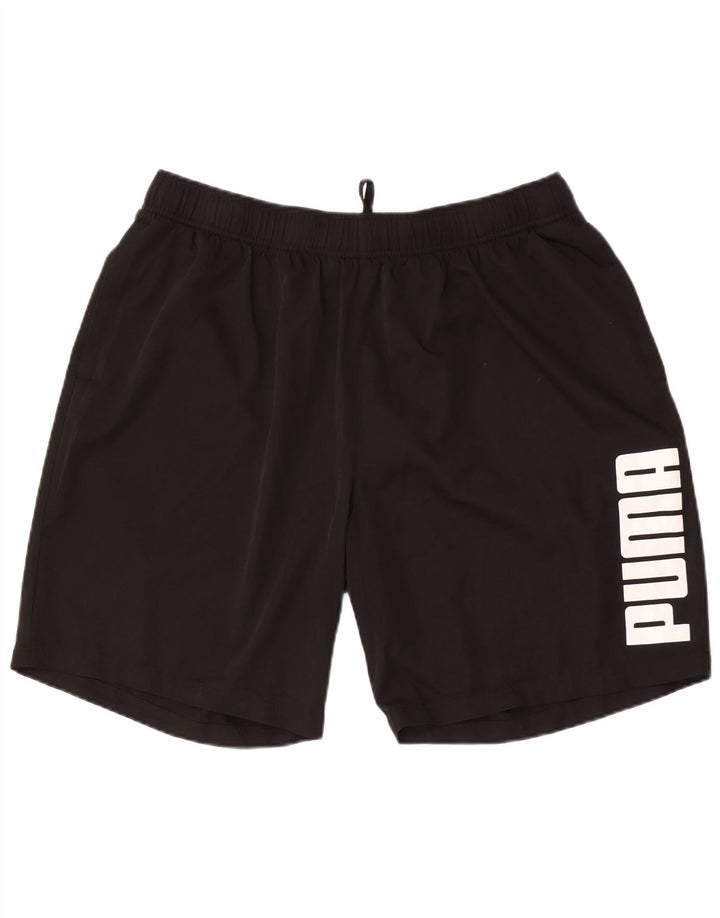 Puma Mens Graphic Sport Shorts 2XL Black Polyester