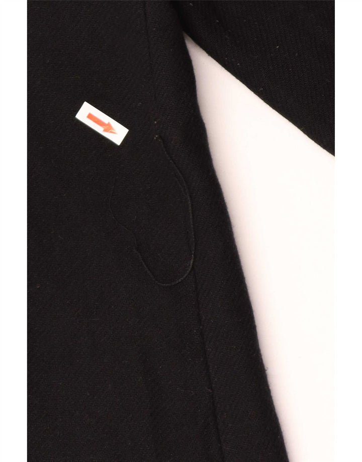 Zara Womens Open Overcoat UK 16 Large Black