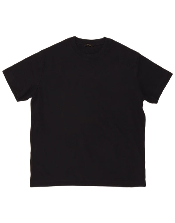 MASSIMO DUTTI Mens T-Shirt Top Medium Navy Blue