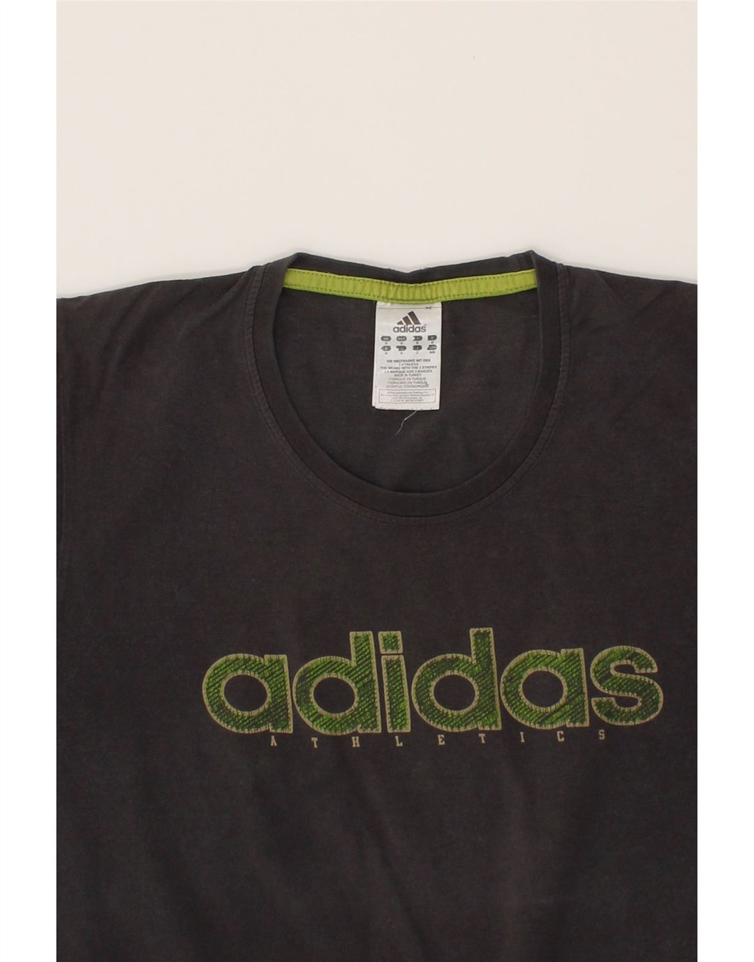ADIDAS Mens Graphic T-Shirt Top Medium Black Cotton Vintage Adidas and Second-Hand Adidas from Messina Hembry 