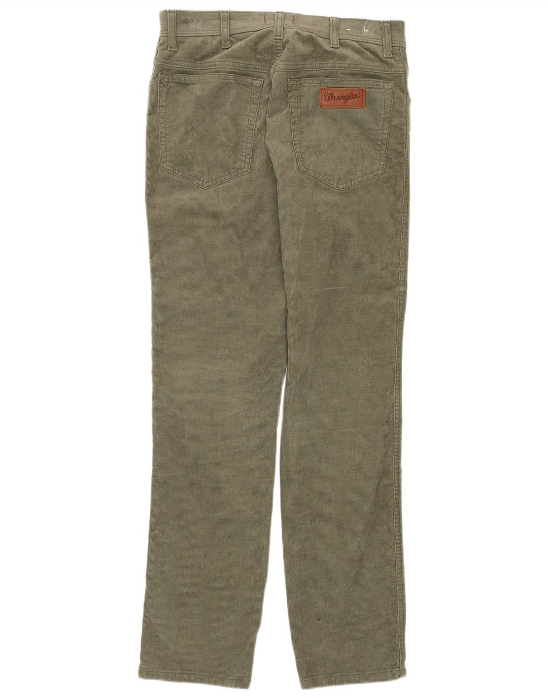 Wrangler Mens Texas Slim Fit Corduroy Trousers W32 L32 Green Cotton