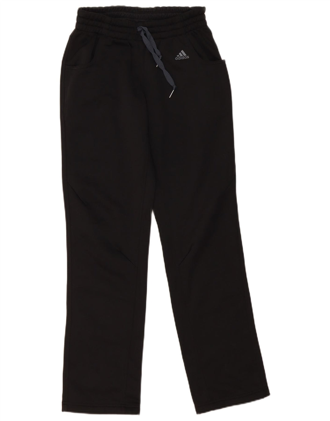 Adidas Womens Climalite Tracksuit Trousers UK 10 Small Black Polyester