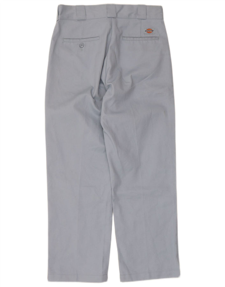 Dickies Mens Straight Chino Trousers W28 L26 Blue Polyester