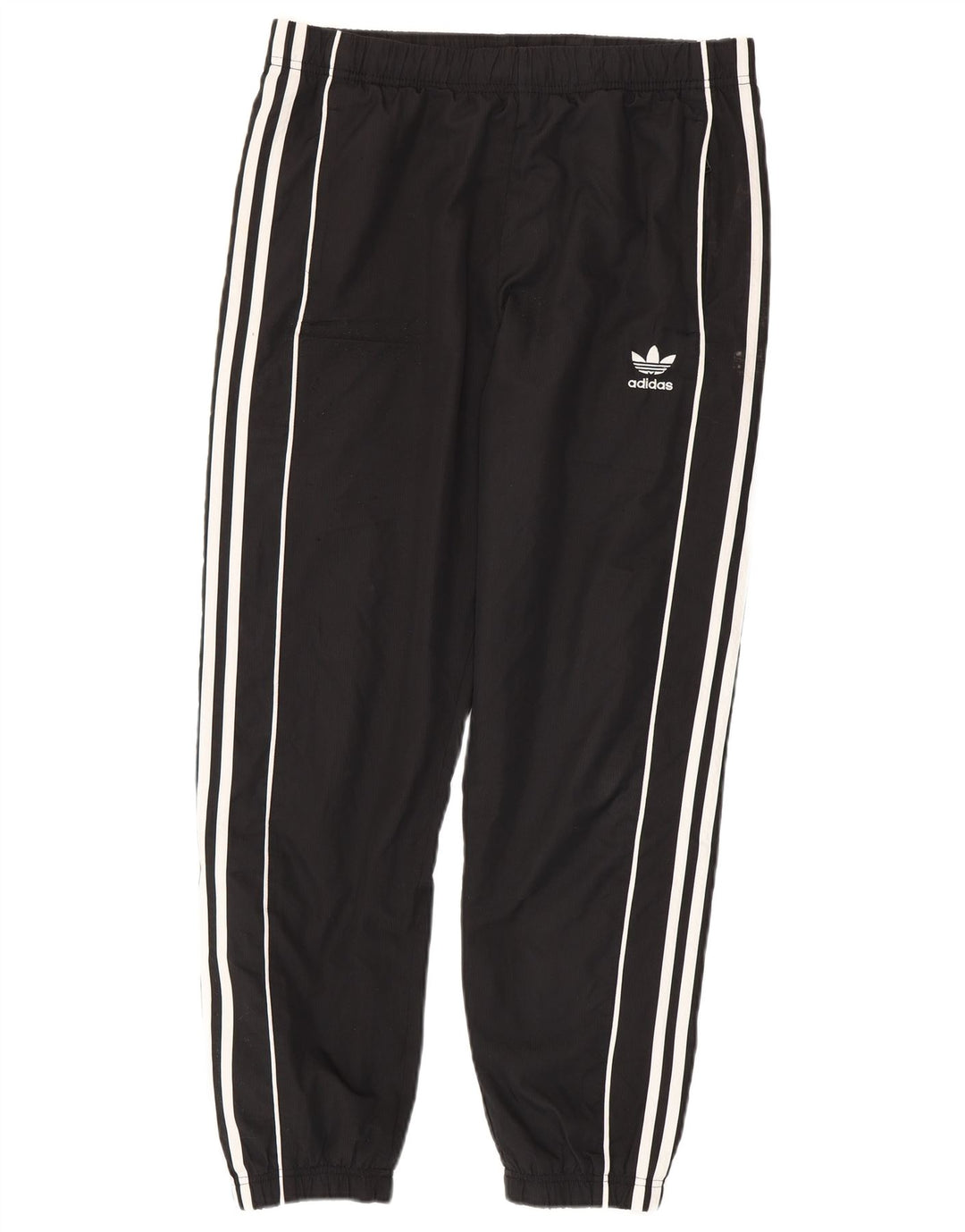 Adidas Mens Tracksuit Trousers Joggers Medium  Black Colourblock Polyester