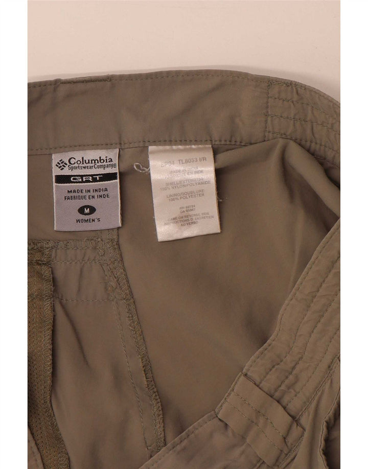 Columbia Womens Cargo Shorts Medium W30 Khaki Polyester
