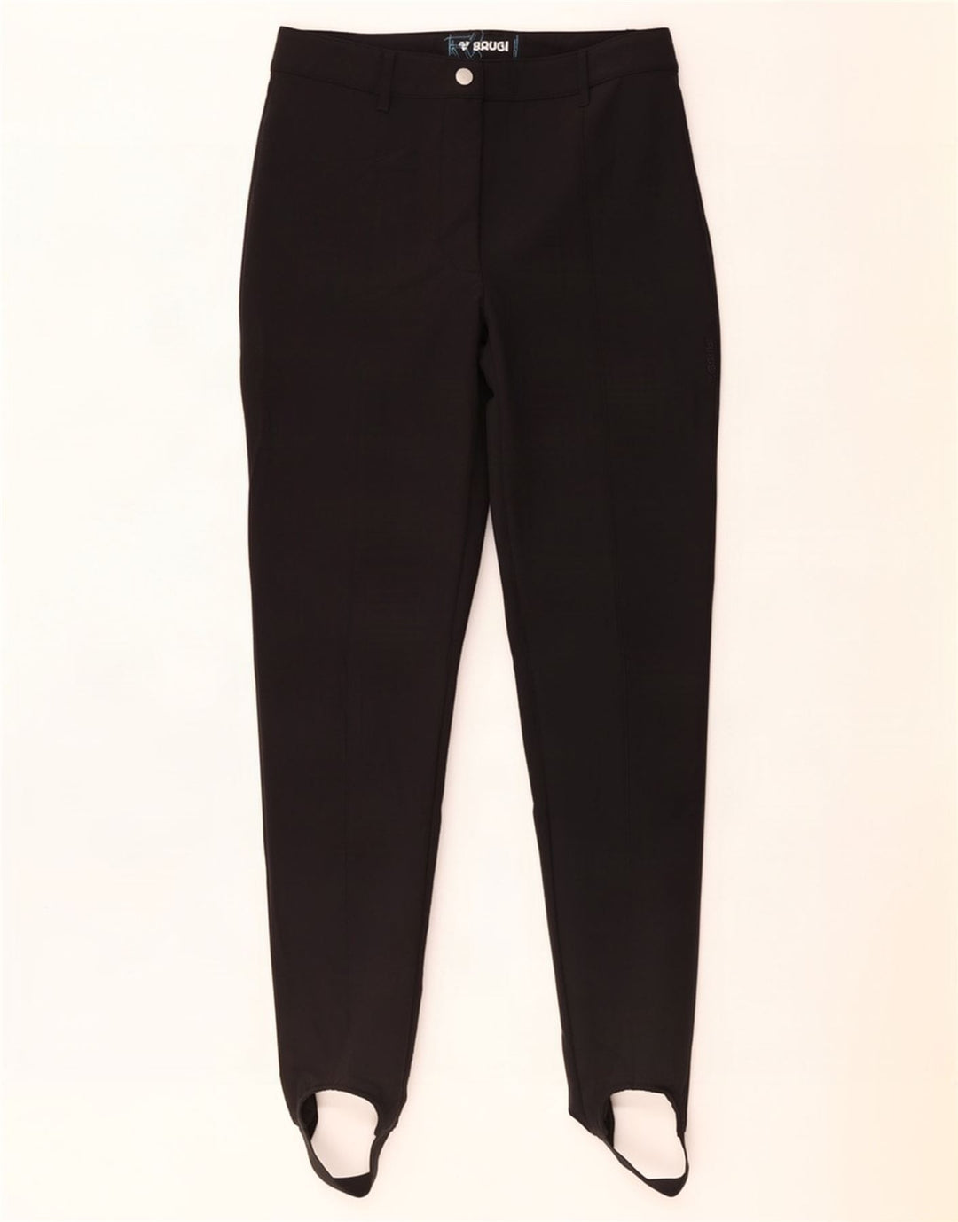 Brugi Womens Stirrup Casual Trousers Medium W30 L33 Black Polyester