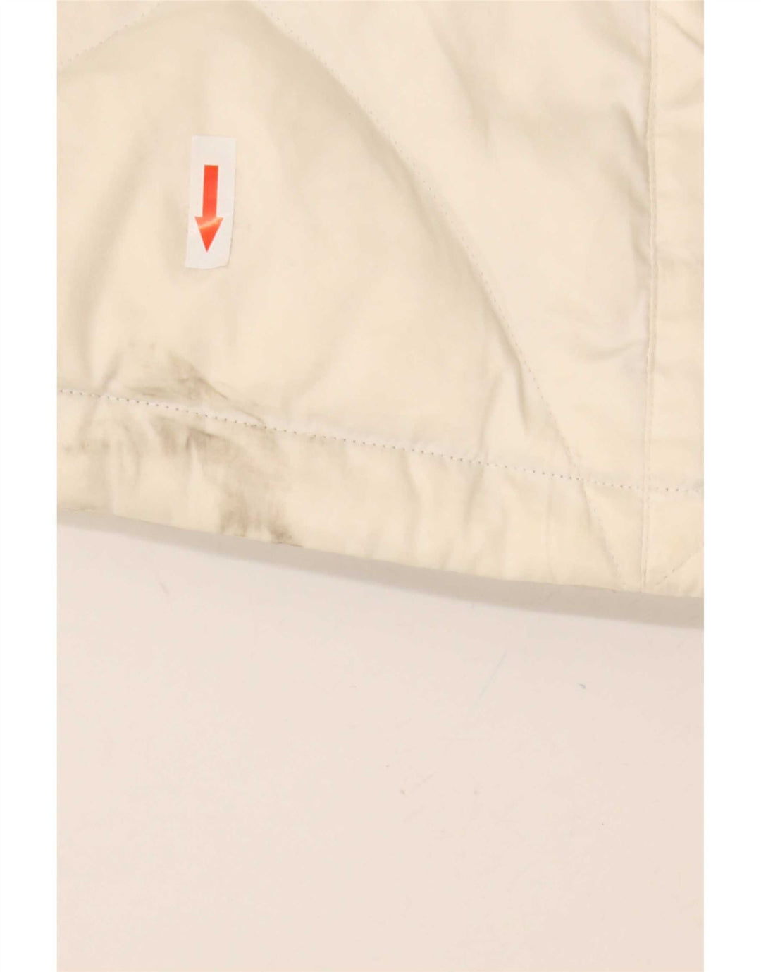 The North Face Womens Padded Jacket UK 16 Large Off White Nylon