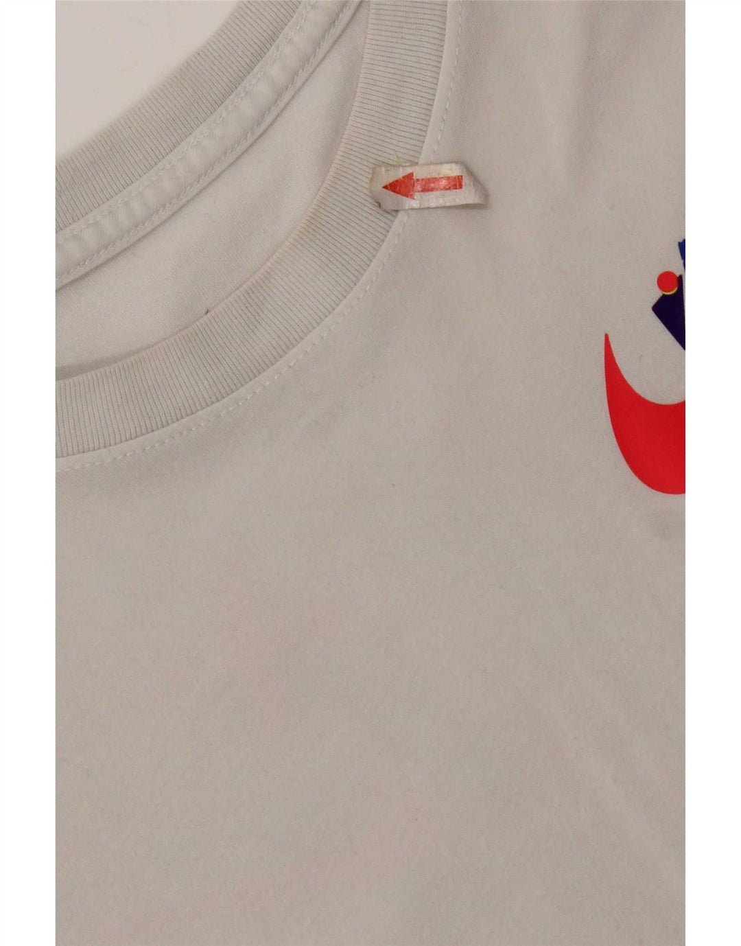 Nike Mens Dri Fit Graphic T-Shirt Top Medium White Cotton