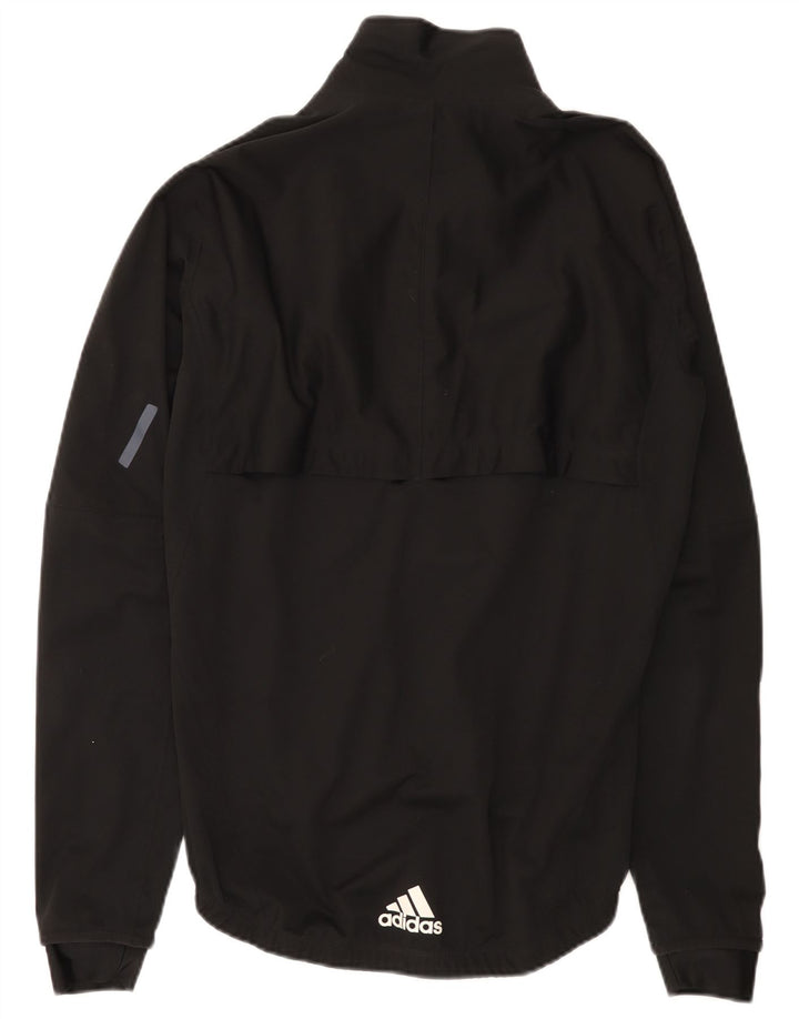 Adidas Womens Climacool Rain Jacket UK 14 Medium Black Polyester