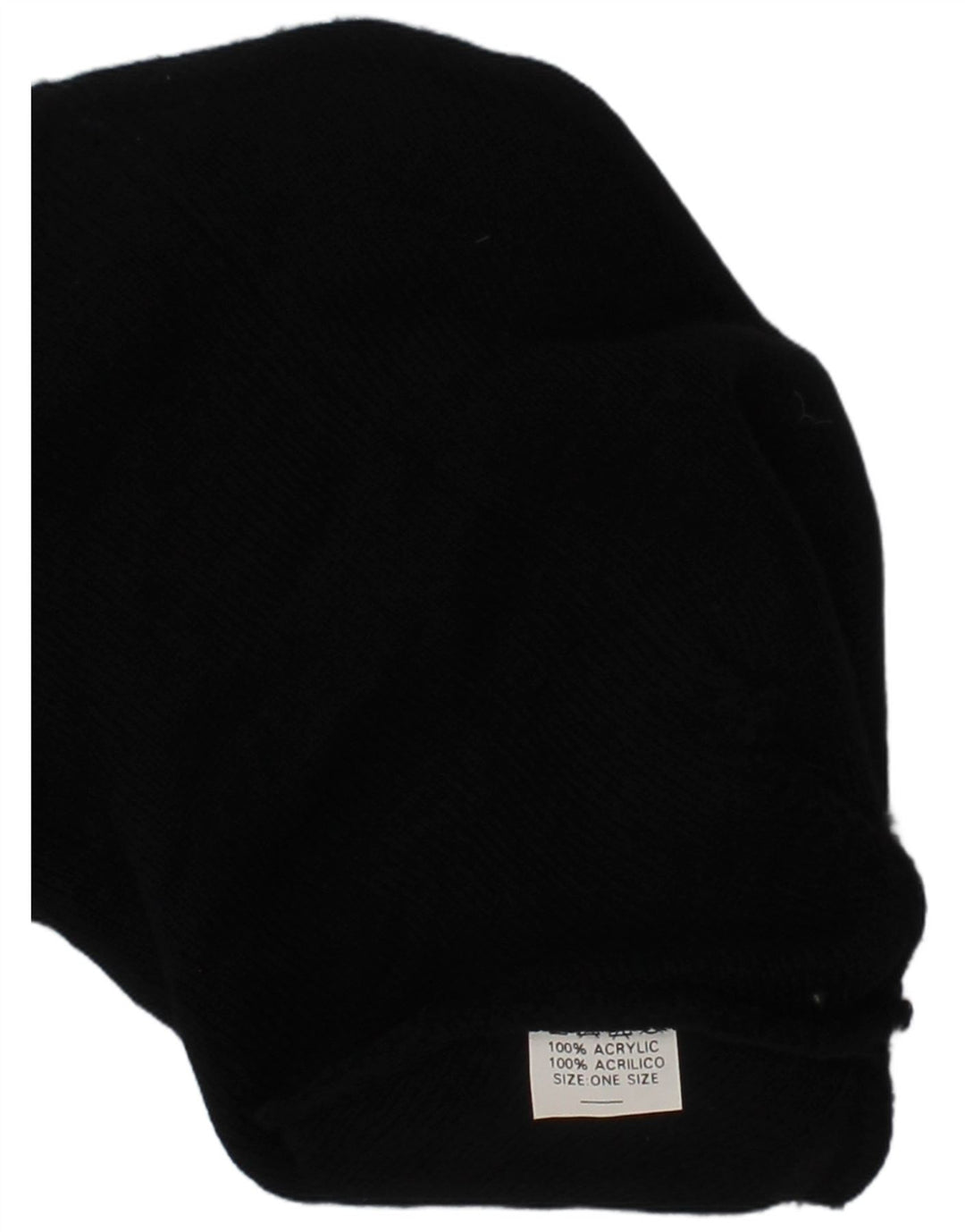 Calvin Klein Mens Graphic Knit Beanie Hat One Size Black Acrylic Logo