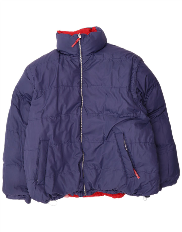 Explorer Mens Reversible Padded Jacket UK 44 2XL Red Polyester