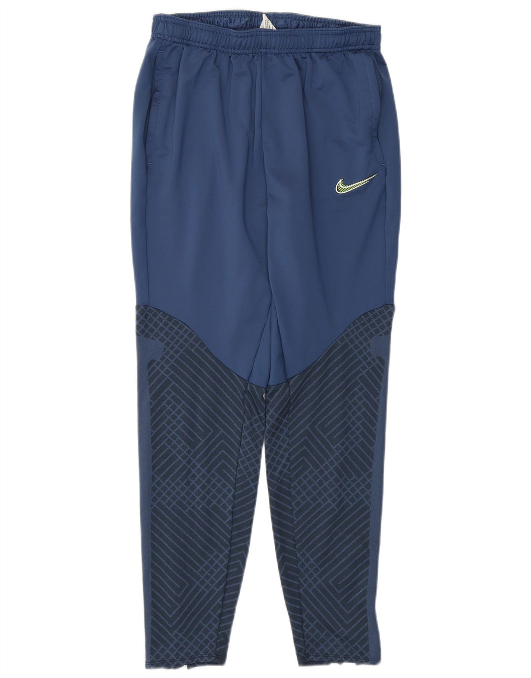 Nike Mens Tracksuit Trousers Medium Blue Geometric Polyester