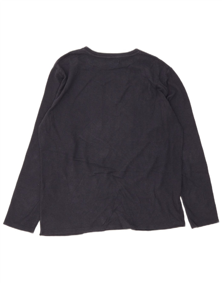 Zara Boys Graphic Top Long Sleeve 13-14 Years Navy Blue