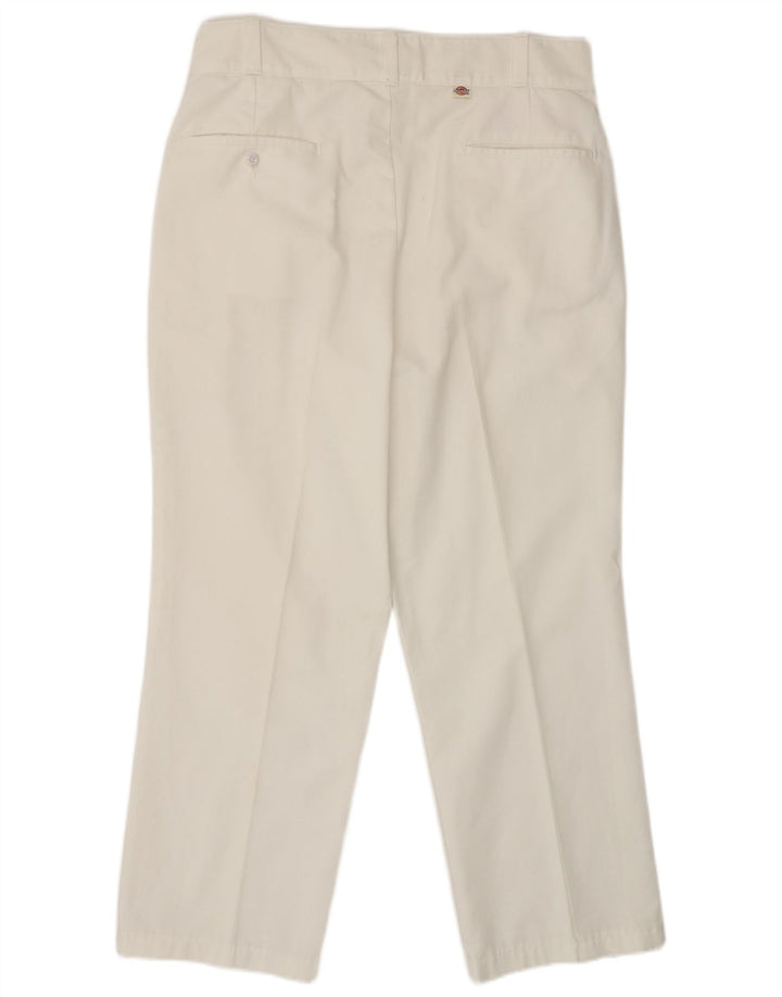 Dickies Mens Straight Chino Trousers W34 L28 White Polyester