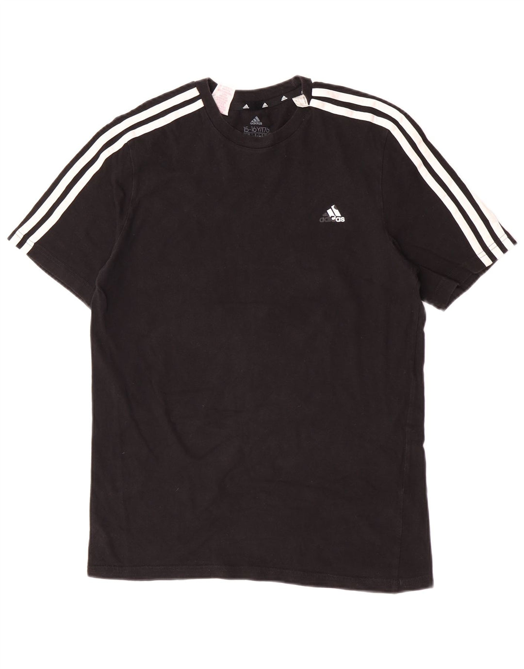 Adidas Boys T-Shirt Top 15-16 Years Black