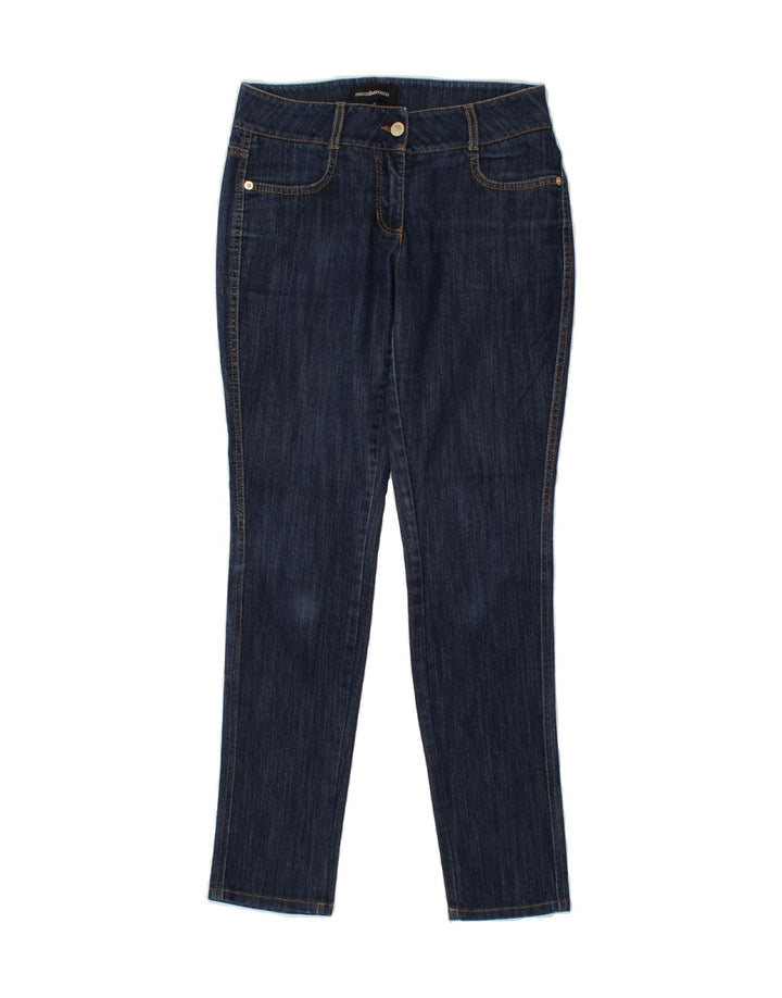 ROCCOBAROCCO Womens Slim Jeans W28 L28  Navy Blue Cotton Vintage Roccobarocco and Second-Hand Roccobarocco from Messina Hembry 