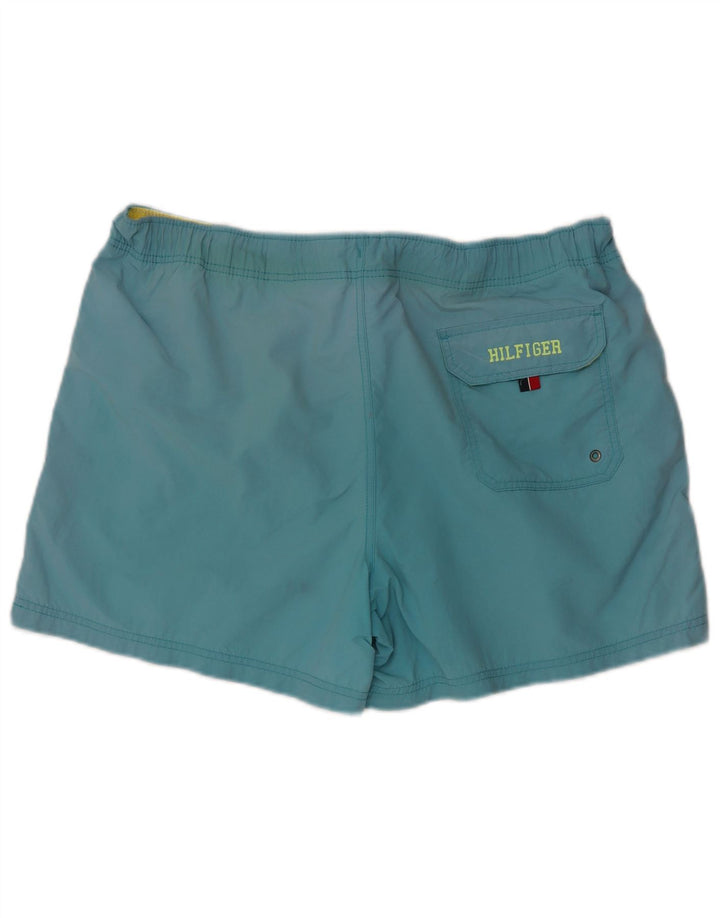 Tommy Hilfiger Mens Graphic Swimming Shorts XL  Blue Nylon