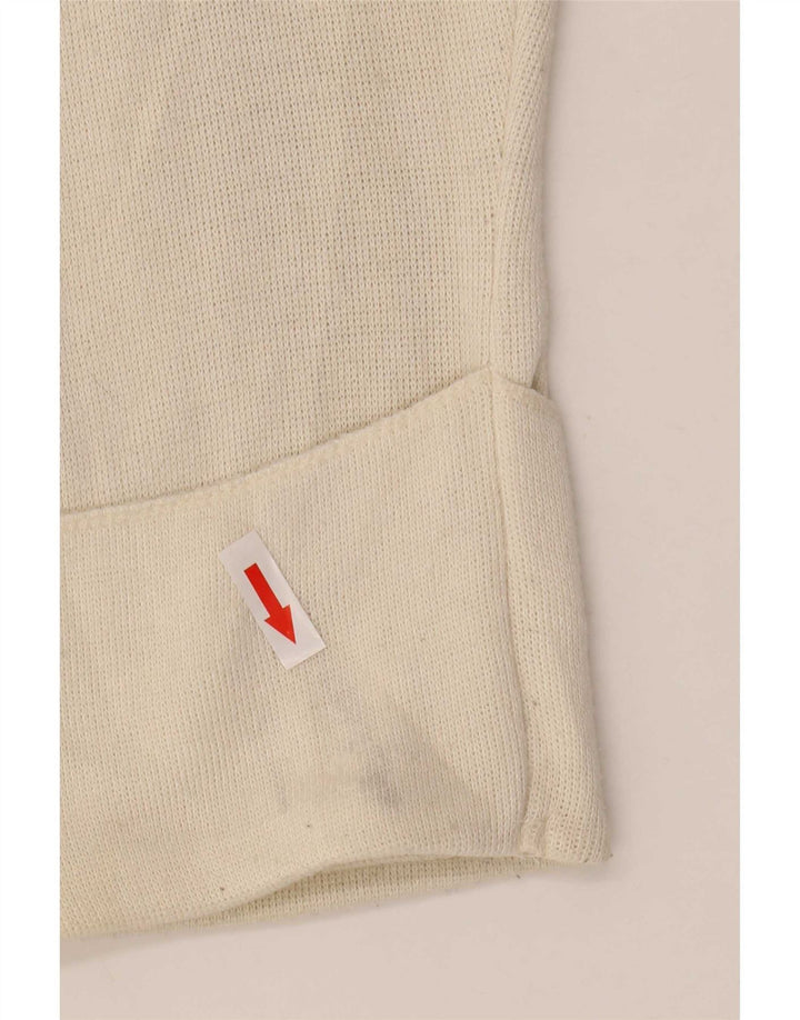 Zara Womens Crop Oversized Top Long Sleeve UK 10 Small White Viscose