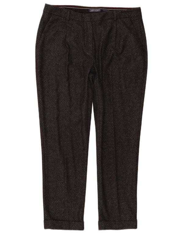 Tommy Hilfiger Womens Slim Chino Trousers US 8 Medium W30 L26 Black Flecked