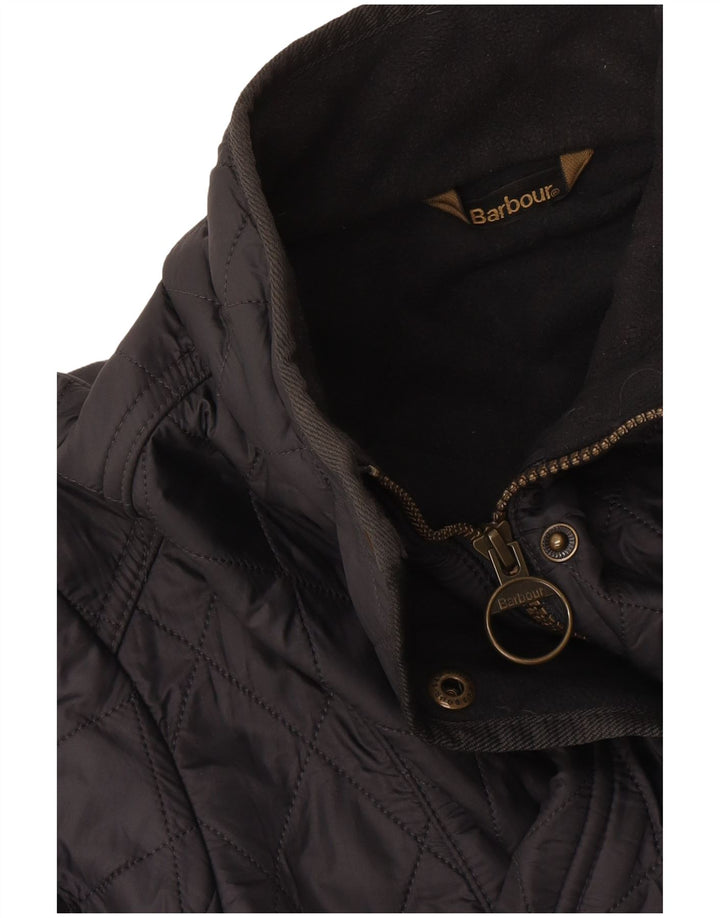 Barbour Womens Quilted Jacket UK 14 Large Black