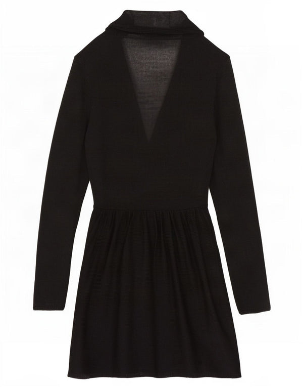 Marks & Spencer Womens See Through Cardigan Sweater UK 14 Medium Black